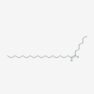 Chemical structure of 7(Z)-Pentacosene