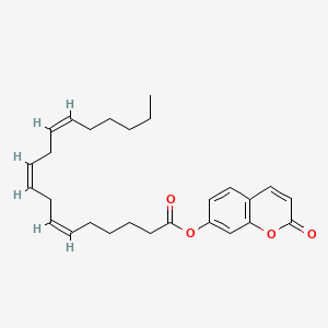 Chemical structure of 7-hydroxycoumarinyl-γ-Linolenate