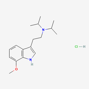 Chemical structure of 7-methoxy DiPT (hydrochloride)