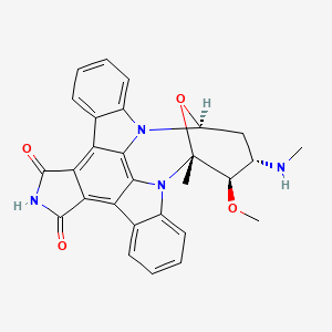 Chemical structure of 7-Oxostaurosporine