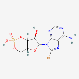 Chemical structure of 8-bromo-Cyclic AMP