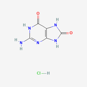 Chemical structure of 8-Hydroxyguanine Hydrochloride