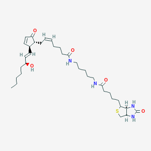 Chemical structure of 8-iso Prostaglandin A2-biotin