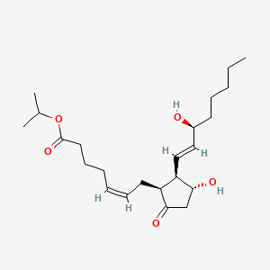 Chemical structure of 8-iso Prostaglandin E2 isopropyl ester