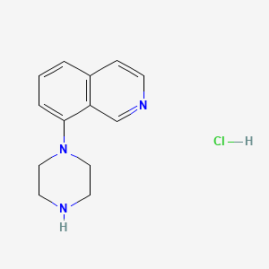 Chemical structure of 8-piperazin-1-yl-Isoquinoline (hydrochloride)