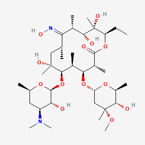Chemical structure of 9(E)-Erythromycin A oxime