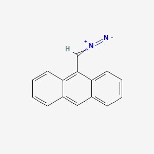 Chemical structure of 9-Anthryldiazomethane