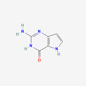 Chemical structure of 9-Deazaguanine