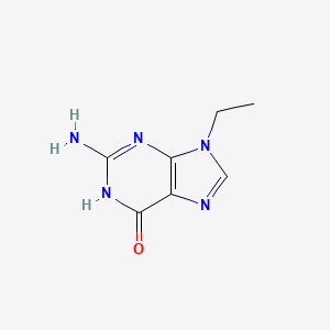 Chemical structure of 9-Ethylguanine