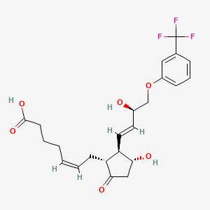 Chemical structure of 9-keto Fluprostenol