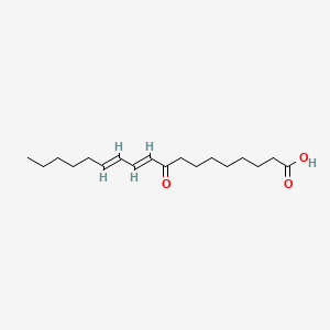 Chemical structure of 9-Oxo-10,12-octadecadienoic acid