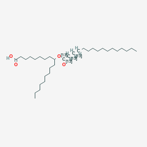Chemical structure of 9-PAHSA 13C4