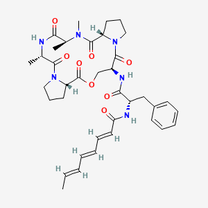 Chemical structure of A-54556B