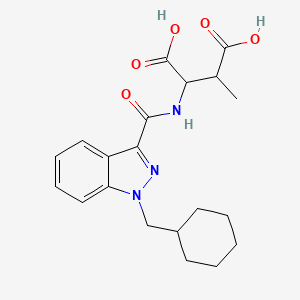 Chemical structure of AB-CHMINACA metabolite M7