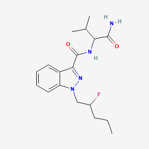 Chemical structure of AB-PINACA N-(2-fluoropentyl) isomer