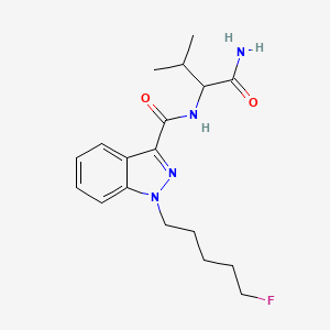 Chemical structure of AB-PINACA N-(3-fluoropentyl) isomer