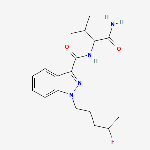 Chemical structure of AB-PINACA N-(4-fluoropentyl) isomer