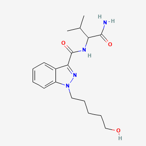 Chemical structure of AB-PINACA N-(5-hydroxypentyl) metabolite