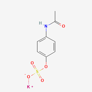 Chemical structure of paracetamol sulfate potassium salt