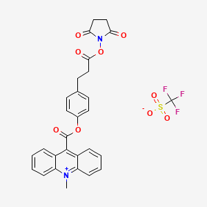 Chemical structure of Acridinium NHS ester