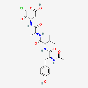 Chemical structure of Ac-YVAD-CMK