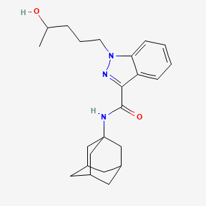 Chemical structure of N-(4-Hydroxypentyl) apinaca
