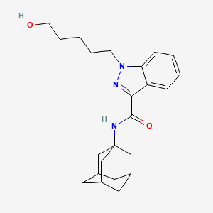 Chemical structure of AKB48 N-(5-hydroxypentyl) metabolite