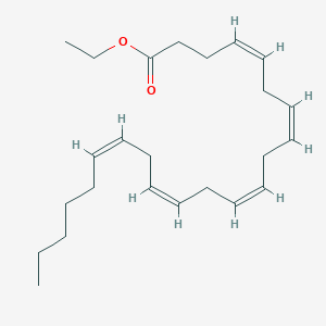 Chemical structure of all-cis-4,7,10,13,16-Docosapentaenoic Acid ethyl ester