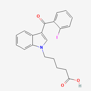 Chemical structure of AM694 N-pentanoic acid metabolite
