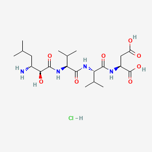 Chemical structure of Amastatin hydrochloride