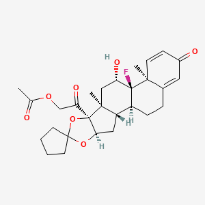 Chemical structure of Amcinonide