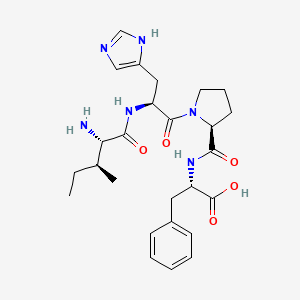 Chemical structure of Angiotensin II (5-8), human