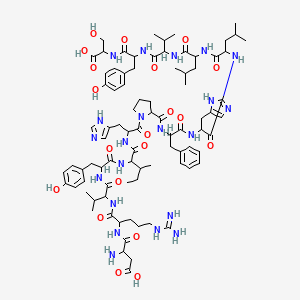 Chemical structure of Angiotensinogen (1-14) (human) (trifluoroacetate salt)