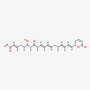 Chemical structure of Anguinomycin A
