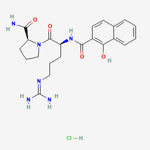 Chemical structure of APC 366 (trifluoroacetate salt)