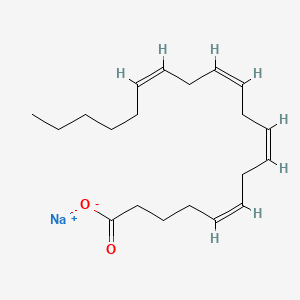 Chemical structure of Arachidonic Acid (sodium salt)