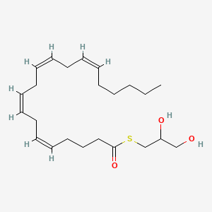 Chemical structure of Arachidonoyl-1-thio-Glycerol