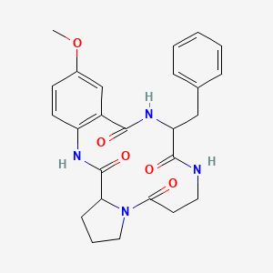 Chemical structure of Aspercolorin