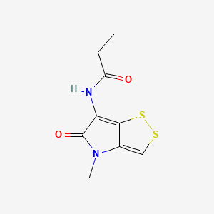 Chemical structure of Aureothricin