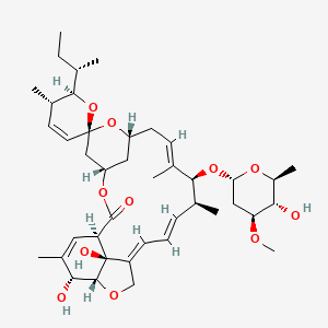 Chemical structure of Avermectin B1a monosaccharide