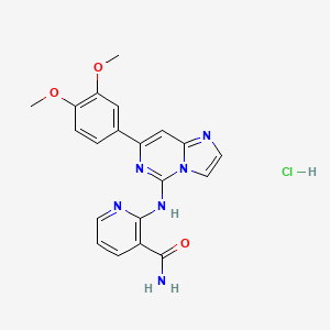Chemical structure of BAY 61-3606 (hydrochloride)
