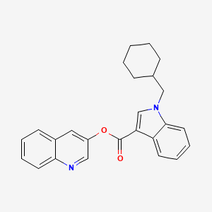 Chemical structure of BB-22 3-hydroxyquinoline isomer