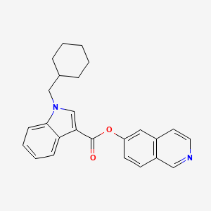 Chemical structure of BB-22 6-hydroxyisoquinoline isomer