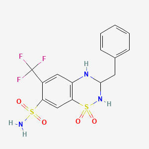 Chemical structure of Bendroflumethiazide