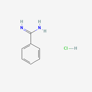 Chemical structure of Benzamidine, hydrochloride