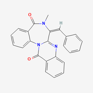 Chemical structure of Benzomalvin B