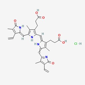 Chemical structure of Biliverdin (hydrochloride)