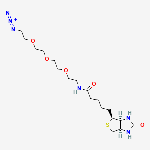 Chemical structure of Biotin-PEG3-azide