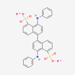 Chemical structure of bis-ANS (potassium salt)
