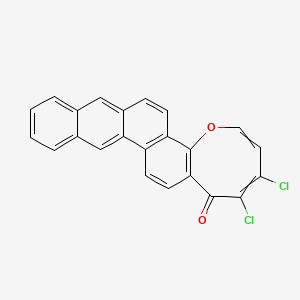 Chemical structure of Bischloroanthrabenzoxocinone